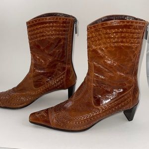 Vintage Bruno Magli Brown Leather Boots
